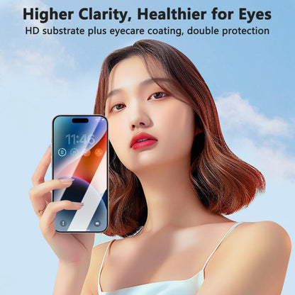 For iPhone 17 Pro Max JOYROOM Knight Series 2.5D Full Screen Colorless Anti-Blue Light Tempered Glass Film - iPhone 17 Pro Max Tempered Glass by JOYROOM | Online Shopping UK | buy2fix