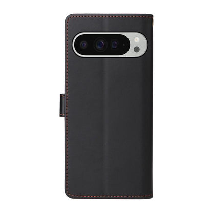 For Google Pixel 9 Pro XL / 10 Pro XL Six Card Slots Buckle Leather Phone Case with Lanyard(Black) - Google Cases by buy2fix | Online Shopping UK | buy2fix