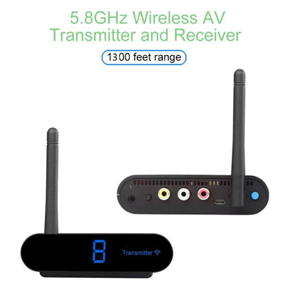Measy AV540 5.8GHz Wireless Audio / Video Transmitter and Receiver with Infrared Return Function, Distance: 400m(US Plug) - Set Top Box & Accessories by Measy | Online Shopping UK | buy2fix