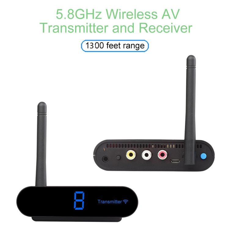 Measy AV540 5.8GHz Wireless Audio / Video Transmitter and Receiver with Infrared Return Function, Distance: 400m(EU Plug) - Set Top Box & Accessories by Measy | Online Shopping UK | buy2fix