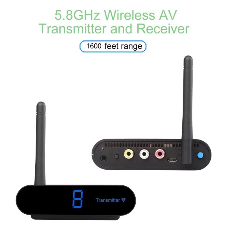 Measy AV550 5.8GHz Wireless Audio / Video Transmitter and Receiver with Infrared Return Function, Distance: 500m(US Plug) - Set Top Box & Accessories by Measy | Online Shopping UK | buy2fix