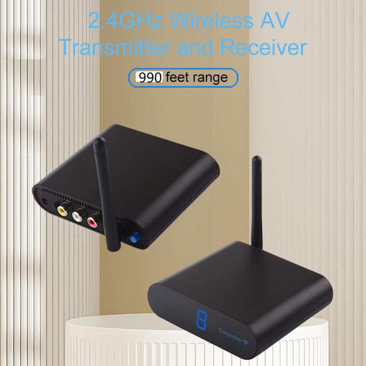 Measy AV230 2.4GHz Wireless Audio / Video Transmitter and Receiver with Infrared Return Function, Distance: 300m(EU Plug) - Set Top Box & Accessories by Measy | Online Shopping UK | buy2fix
