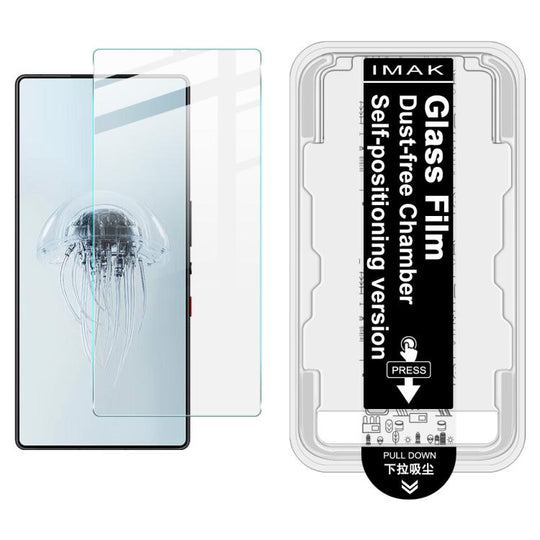 For ZTE nubia RedMagic 10 Pro imak Dust-free Chamber Locator H Series Tempered Glass Film