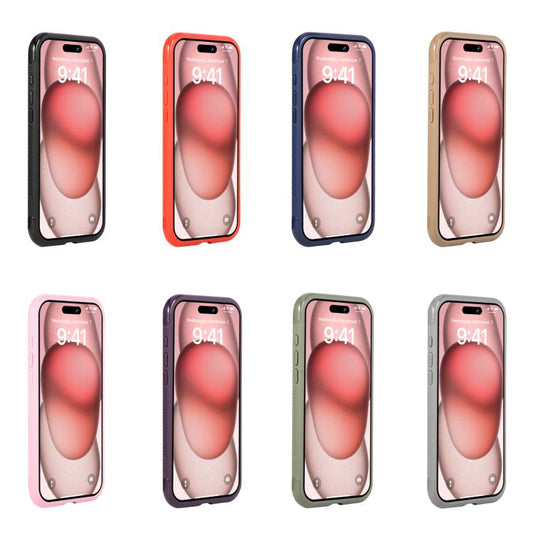 For iPhone Air Solid Color Edge Transparency MagSafe Magnetic Phone Case(Black) - iPhone Air Cases by buy2fix | Online Shopping UK | buy2fix