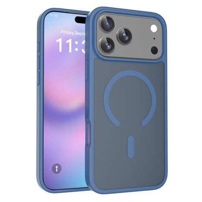 For iPhone 17 Pro Max Skin Feel TPU Hybrid PC MagSafe Phone Case(Blue) - iPhone 17 Pro Max Cases by buy2fix | Online Shopping UK | buy2fix