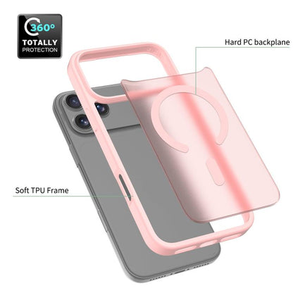 For iPhone 17 Pro Max Skin Feel TPU Hybrid PC MagSafe Phone Case(Pink) - iPhone 17 Pro Max Cases by buy2fix | Online Shopping UK | buy2fix