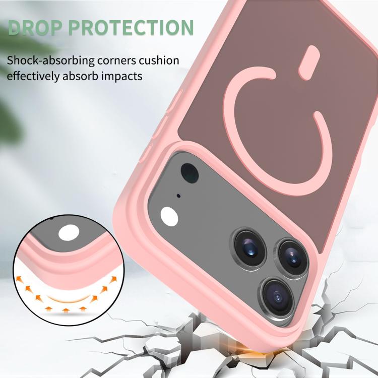 For iPhone 17 Pro Max Skin Feel TPU Hybrid PC MagSafe Phone Case(Pink) - iPhone 17 Pro Max Cases by buy2fix | Online Shopping UK | buy2fix