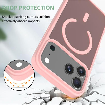 For iPhone 17 Pro Max Skin Feel TPU Hybrid PC MagSafe Phone Case(Pink) - iPhone 17 Pro Max Cases by buy2fix | Online Shopping UK | buy2fix