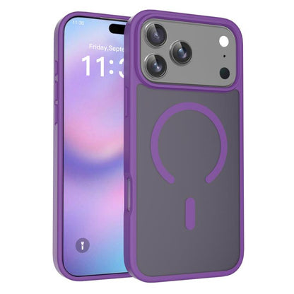 For iPhone 17 Pro Max Skin Feel TPU Hybrid PC MagSafe Phone Case(Purple) - iPhone 17 Pro Max Cases by buy2fix | Online Shopping UK | buy2fix