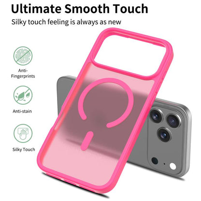 For iPhone 17 Pro Max Skin Feel TPU Hybrid PC MagSafe Phone Case(Rose Red) - iPhone 17 Pro Max Cases by buy2fix | Online Shopping UK | buy2fix