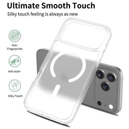 For iPhone 17 Pro Max Skin Feel TPU Hybrid PC MagSafe Phone Case(Transparent) - iPhone 17 Pro Max Cases by buy2fix | Online Shopping UK | buy2fix