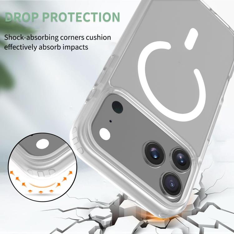 For iPhone 17 Pro Max Skin Feel TPU Hybrid PC MagSafe Phone Case(Transparent) - iPhone 17 Pro Max Cases by buy2fix | Online Shopping UK | buy2fix