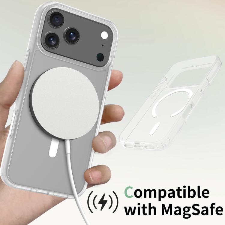 For iPhone 17 Pro Max Skin Feel TPU Hybrid PC MagSafe Phone Case(Transparent) - iPhone 17 Pro Max Cases by buy2fix | Online Shopping UK | buy2fix