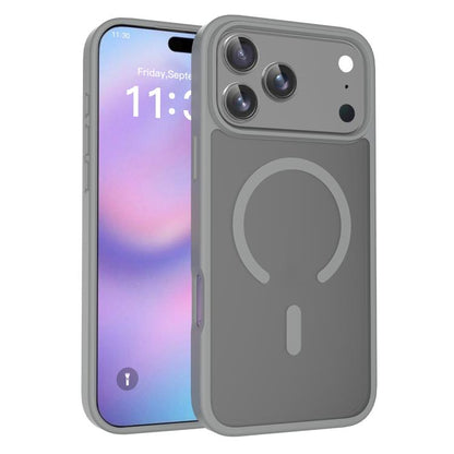 For iPhone 17 Pro Max Skin Feel TPU Hybrid PC MagSafe Phone Case(Dark Grey) - iPhone 17 Pro Max Cases by buy2fix | Online Shopping UK | buy2fix
