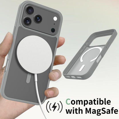 For iPhone 17 Pro Max Skin Feel TPU Hybrid PC MagSafe Phone Case(Dark Grey) - iPhone 17 Pro Max Cases by buy2fix | Online Shopping UK | buy2fix