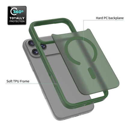 For iPhone 17 Pro Max Skin Feel TPU Hybrid PC MagSafe Phone Case(Dark Green) - iPhone 17 Pro Max Cases by buy2fix | Online Shopping UK | buy2fix