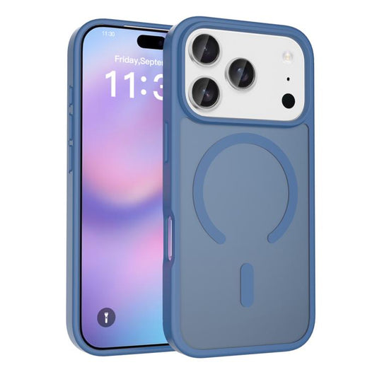 For iPhone 17 Pro Skin Feel TPU Hybrid PC MagSafe Phone Case(Blue) - iPhone 17 Pro Cases by buy2fix | Online Shopping UK | buy2fix