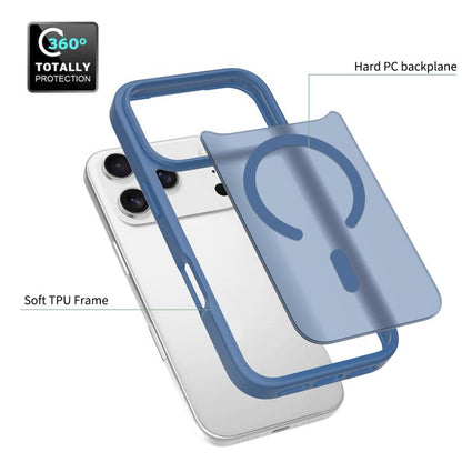 For iPhone 17 Pro Skin Feel TPU Hybrid PC MagSafe Phone Case(Blue) - iPhone 17 Pro Cases by buy2fix | Online Shopping UK | buy2fix