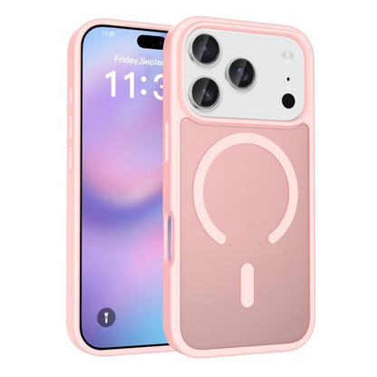 For iPhone 17 Pro Skin Feel TPU Hybrid PC MagSafe Phone Case(Pink) - iPhone 17 Pro Cases by buy2fix | Online Shopping UK | buy2fix
