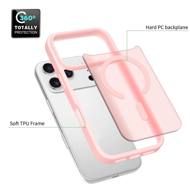 For iPhone 17 Pro Skin Feel TPU Hybrid PC MagSafe Phone Case(Pink) - iPhone 17 Pro Cases by buy2fix | Online Shopping UK | buy2fix