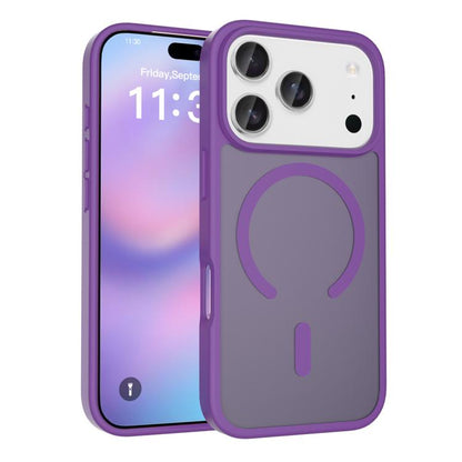For iPhone 17 Pro Skin Feel TPU Hybrid PC MagSafe Phone Case(Purple) - iPhone 17 Pro Cases by buy2fix | Online Shopping UK | buy2fix