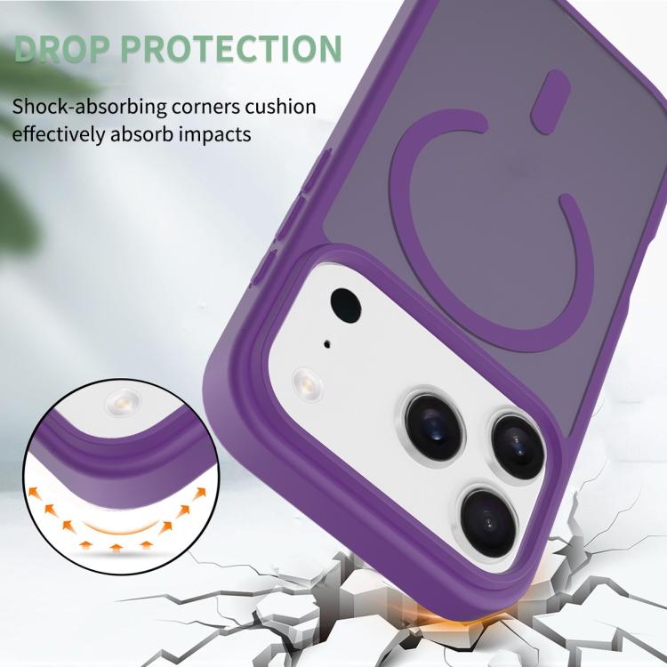 For iPhone 17 Pro Skin Feel TPU Hybrid PC MagSafe Phone Case(Purple) - iPhone 17 Pro Cases by buy2fix | Online Shopping UK | buy2fix