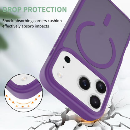 For iPhone 17 Pro Skin Feel TPU Hybrid PC MagSafe Phone Case(Purple) - iPhone 17 Pro Cases by buy2fix | Online Shopping UK | buy2fix