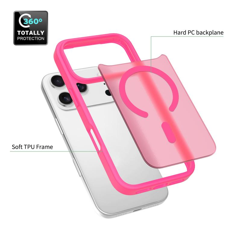 For iPhone 17 Pro Skin Feel TPU Hybrid PC MagSafe Phone Case(Rose Red) - iPhone 17 Pro Cases by buy2fix | Online Shopping UK | buy2fix