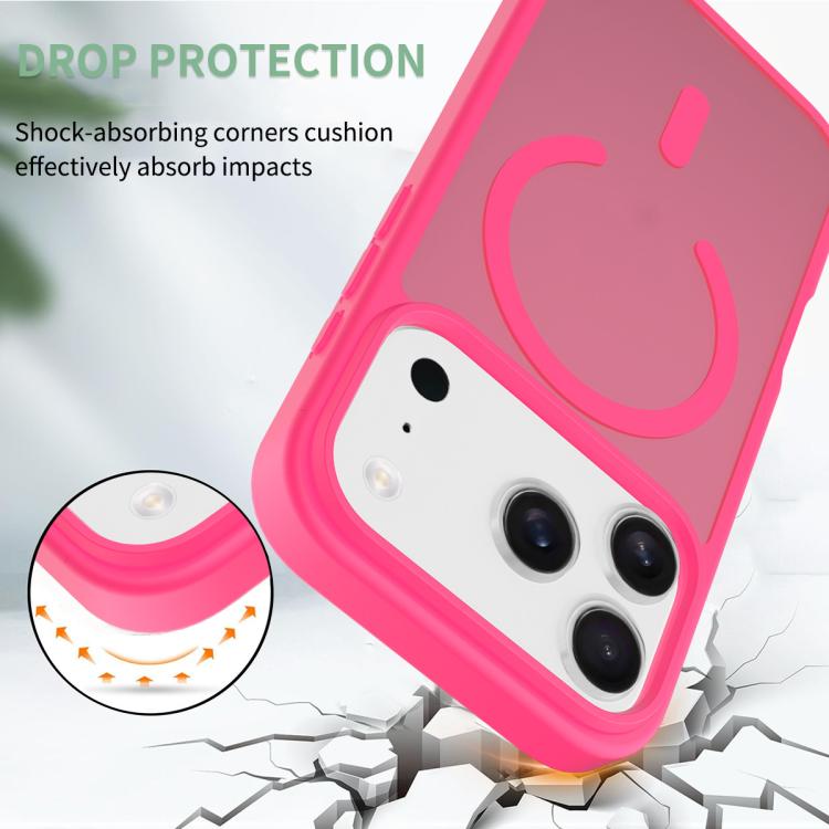 For iPhone 17 Pro Skin Feel TPU Hybrid PC MagSafe Phone Case(Rose Red) - iPhone 17 Pro Cases by buy2fix | Online Shopping UK | buy2fix
