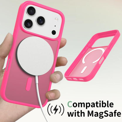 For iPhone 17 Pro Skin Feel TPU Hybrid PC MagSafe Phone Case(Rose Red) - iPhone 17 Pro Cases by buy2fix | Online Shopping UK | buy2fix