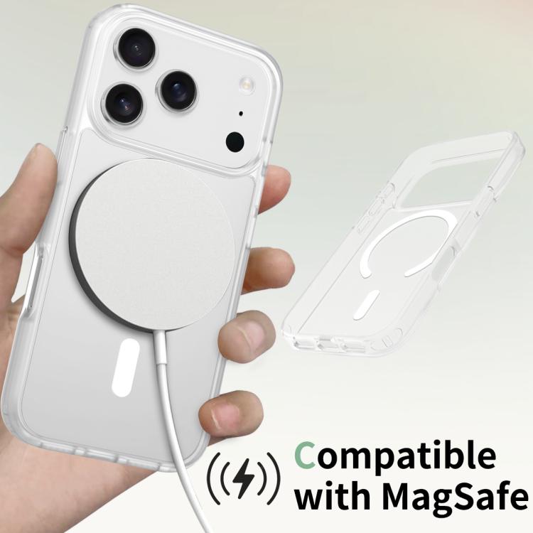 For iPhone 17 Pro Skin Feel TPU Hybrid PC MagSafe Phone Case(Transparent) - iPhone 17 Pro Cases by buy2fix | Online Shopping UK | buy2fix