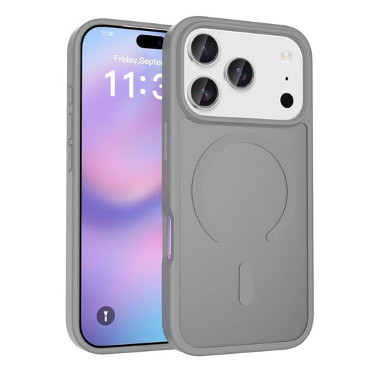 For iPhone 17 Pro Skin Feel TPU Hybrid PC MagSafe Phone Case(Dark Grey) - iPhone 17 Pro Cases by buy2fix | Online Shopping UK | buy2fix