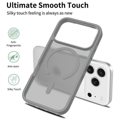 For iPhone 17 Pro Skin Feel TPU Hybrid PC MagSafe Phone Case(Dark Grey) - iPhone 17 Pro Cases by buy2fix | Online Shopping UK | buy2fix