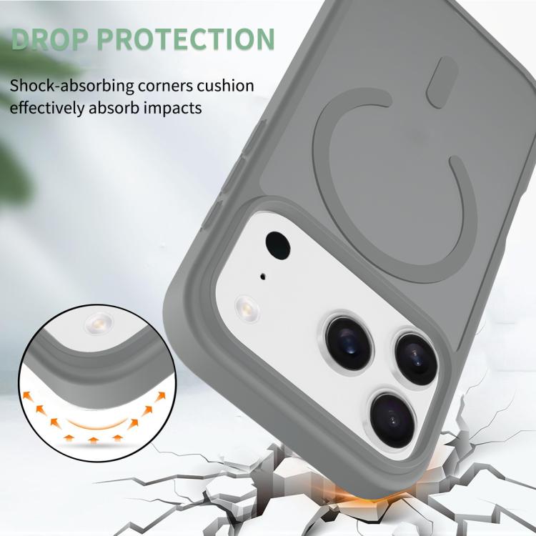 For iPhone 17 Pro Skin Feel TPU Hybrid PC MagSafe Phone Case(Dark Grey) - iPhone 17 Pro Cases by buy2fix | Online Shopping UK | buy2fix