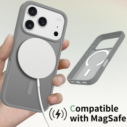 For iPhone 17 Pro Skin Feel TPU Hybrid PC MagSafe Phone Case(Dark Grey) - iPhone 17 Pro Cases by buy2fix | Online Shopping UK | buy2fix