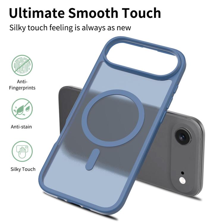 For iPhone Air Skin Feel TPU Hybrid PC MagSafe Phone Case(Blue) - iPhone Air Cases by buy2fix | Online Shopping UK | buy2fix
