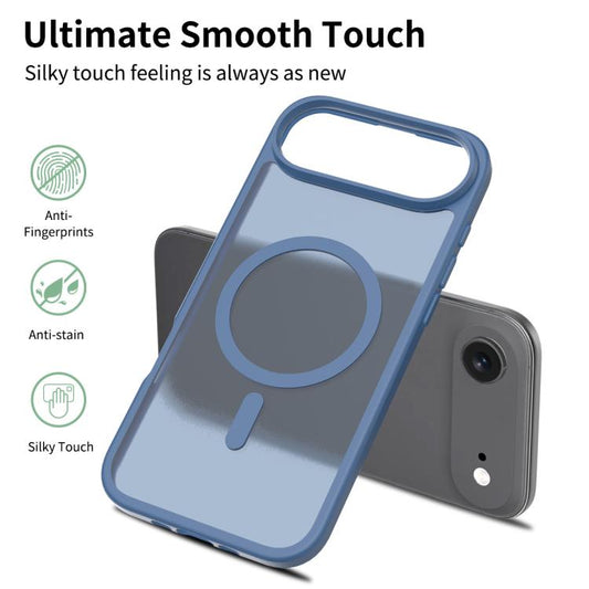 For iPhone Air Skin Feel TPU Hybrid PC MagSafe Phone Case(Blue) - iPhone Air Cases by buy2fix | Online Shopping UK | buy2fix