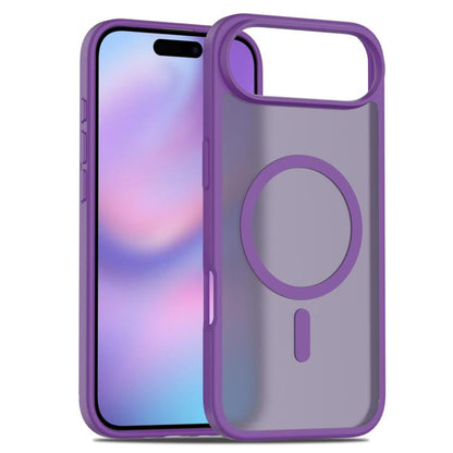 For iPhone Air Skin Feel TPU Hybrid PC MagSafe Phone Case(Purple) - iPhone Air Cases by buy2fix | Online Shopping UK | buy2fix