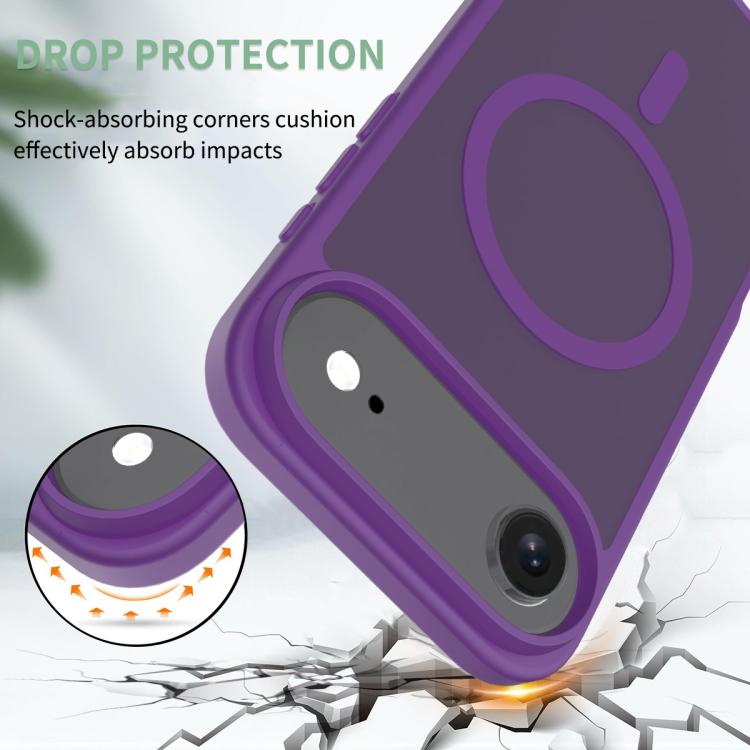 For iPhone Air Skin Feel TPU Hybrid PC MagSafe Phone Case(Purple) - iPhone Air Cases by buy2fix | Online Shopping UK | buy2fix