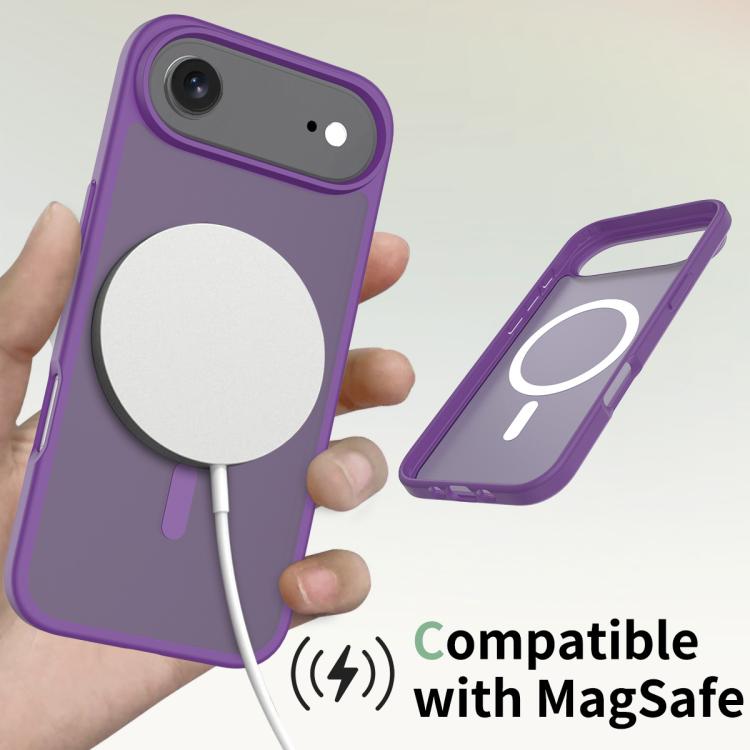 For iPhone Air Skin Feel TPU Hybrid PC MagSafe Phone Case(Purple) - iPhone Air Cases by buy2fix | Online Shopping UK | buy2fix