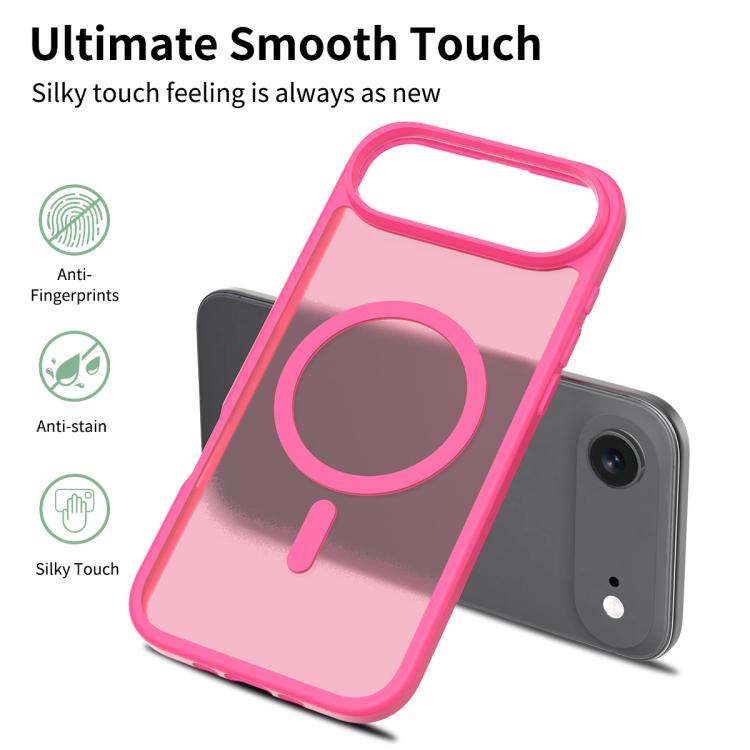 For iPhone Air Skin Feel TPU Hybrid PC MagSafe Phone Case(Rose Red) - iPhone Air Cases by buy2fix | Online Shopping UK | buy2fix