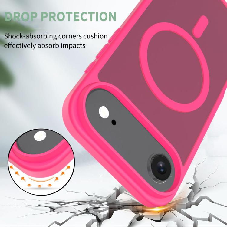 For iPhone Air Skin Feel TPU Hybrid PC MagSafe Phone Case(Rose Red) - iPhone Air Cases by buy2fix | Online Shopping UK | buy2fix