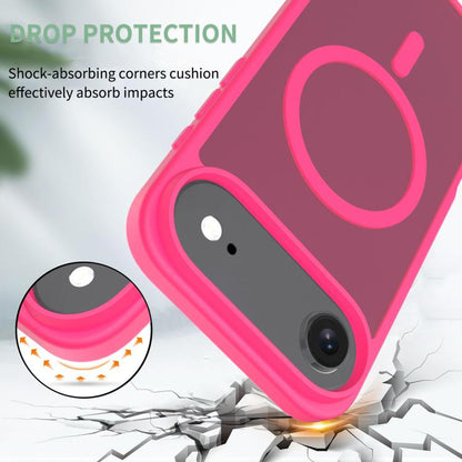 For iPhone Air Skin Feel TPU Hybrid PC MagSafe Phone Case(Rose Red) - iPhone Air Cases by buy2fix | Online Shopping UK | buy2fix