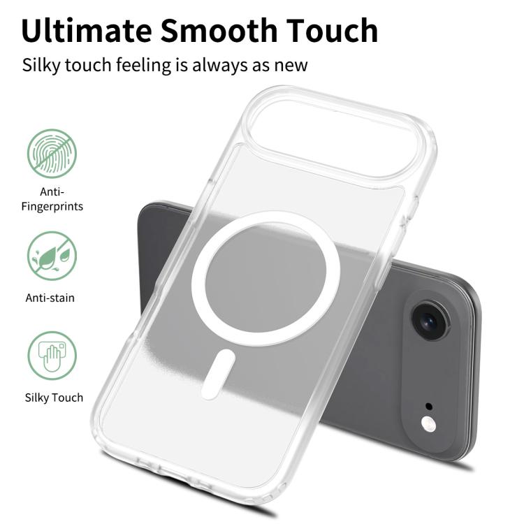 For iPhone Air Skin Feel TPU Hybrid PC MagSafe Phone Case(Transparent) - iPhone Air Cases by buy2fix | Online Shopping UK | buy2fix