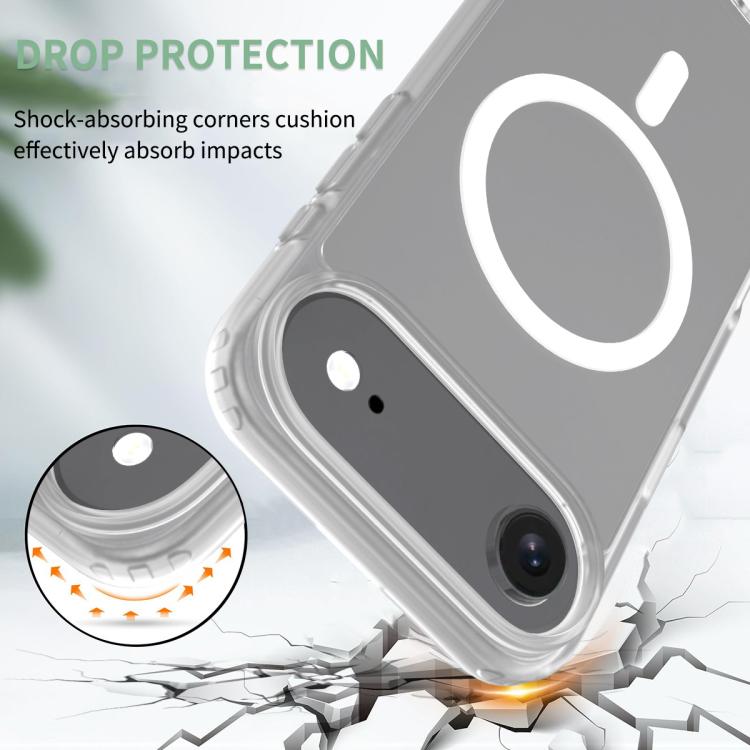 For iPhone Air Skin Feel TPU Hybrid PC MagSafe Phone Case(Transparent) - iPhone Air Cases by buy2fix | Online Shopping UK | buy2fix