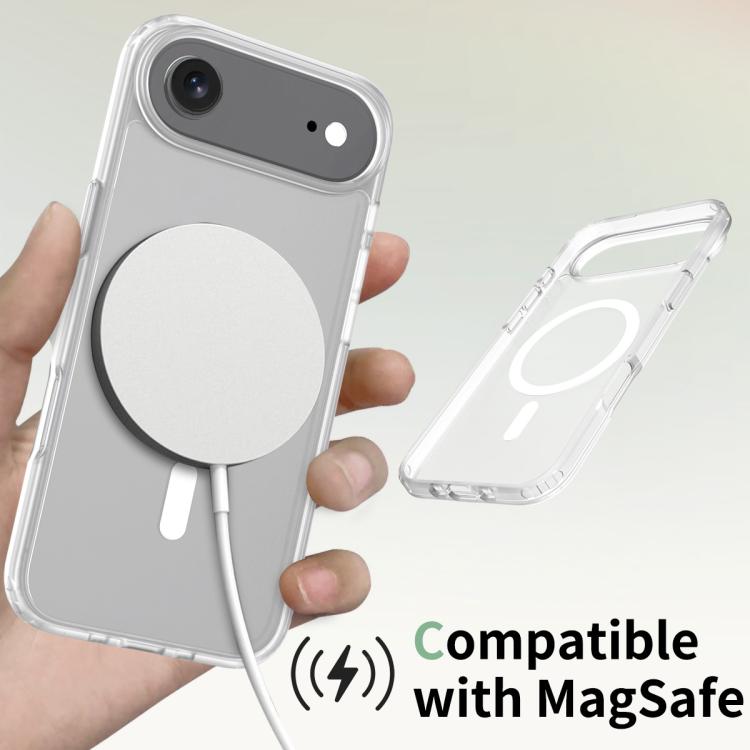 For iPhone Air Skin Feel TPU Hybrid PC MagSafe Phone Case(Transparent) - iPhone Air Cases by buy2fix | Online Shopping UK | buy2fix