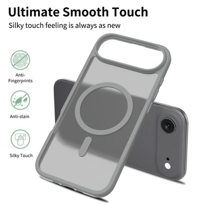 For iPhone Air Skin Feel TPU Hybrid PC MagSafe Phone Case(Dark Grey) - iPhone Air Cases by buy2fix | Online Shopping UK | buy2fix