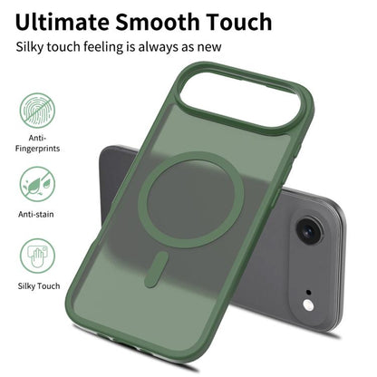 For iPhone Air Skin Feel TPU Hybrid PC MagSafe Phone Case(Dark Green) - iPhone Air Cases by buy2fix | Online Shopping UK | buy2fix
