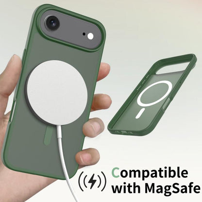 For iPhone Air Skin Feel TPU Hybrid PC MagSafe Phone Case(Dark Green) - iPhone Air Cases by buy2fix | Online Shopping UK | buy2fix