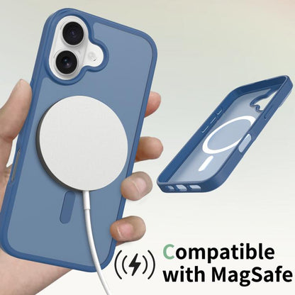 For iPhone 17 Skin Feel TPU Hybrid PC MagSafe Phone Case(Blue) - iPhone 17 Cases by buy2fix | Online Shopping UK | buy2fix